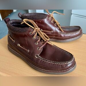 Sperry Gold Cup Moc-toe Leather Boots - 10.0 - Amaretto Brown